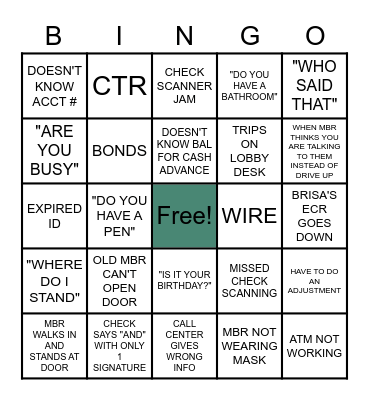 Gabby's Bridal Bingo Card