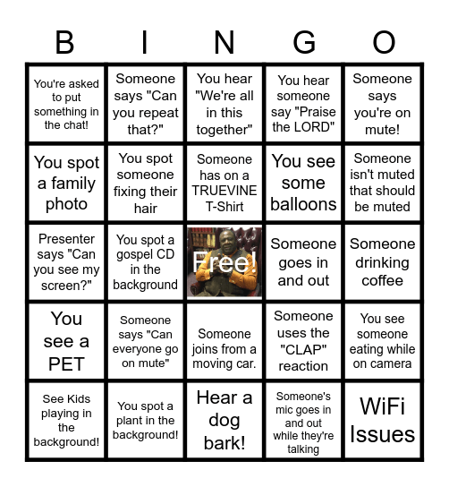 C & Y MINISTRY Bingo Card