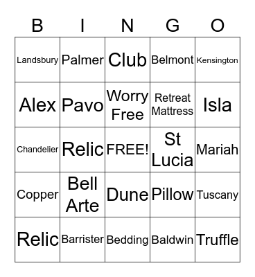 Bingo! Bingo Card