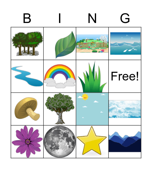 Around me Bingo Card