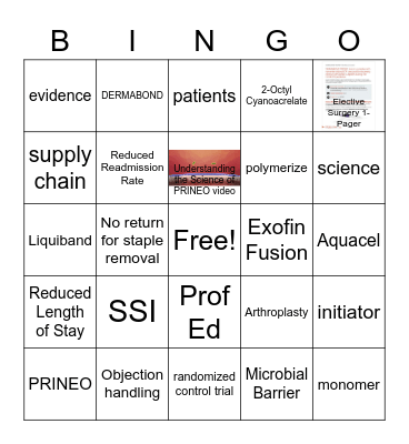 PRINEO Bingo Card