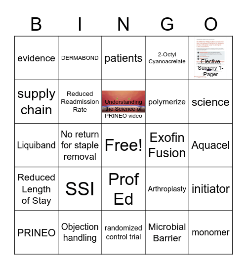 PRINEO Bingo Card