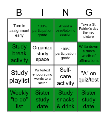 KD Bingo 3/4-3/17 Bingo Card