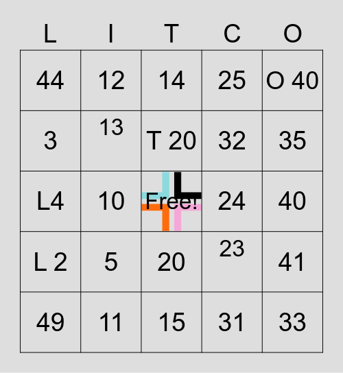 LITCO BINGO Card