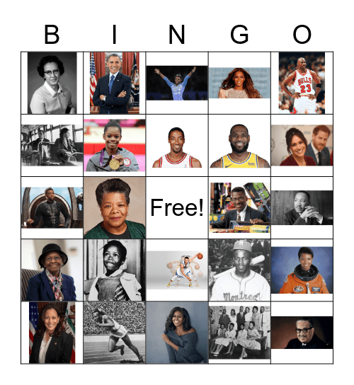 BLACK HISTORY MONTH Bingo Card