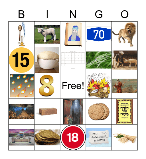 Pesach Bingo Card