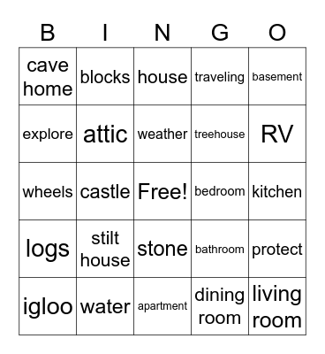 PYP Level 1 Bingo Card