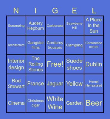 Birthday Bingo! Bingo Card