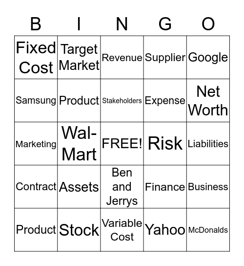 ECBC Bingo Card