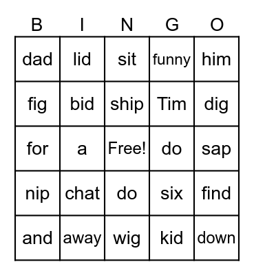 Bingo Card