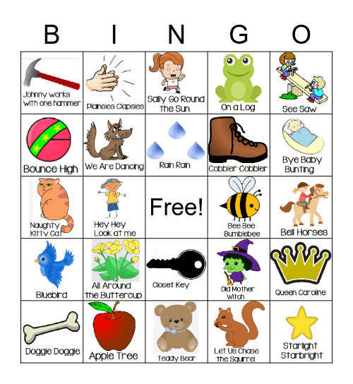 Music Class Bingo Card