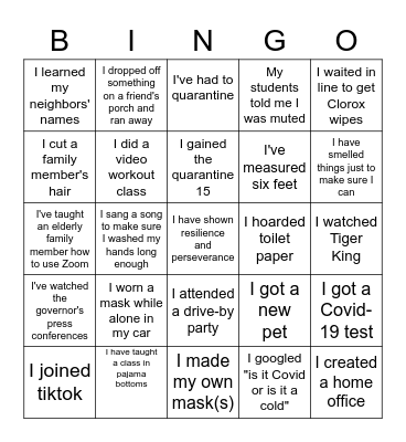 Wizard Strong BINGO Card
