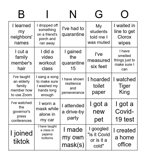 Wizard Strong BINGO Card