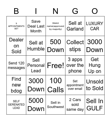 BINGO 3/8-3/14 Bingo Card