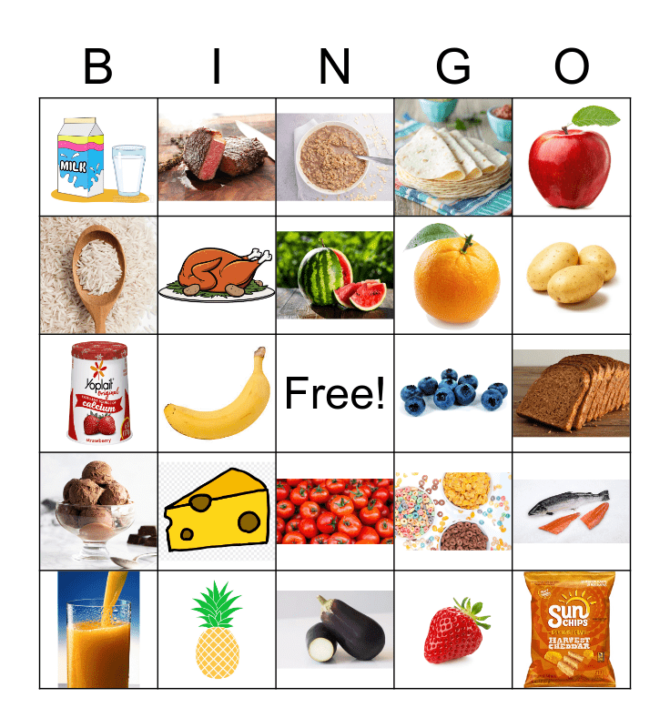 4-H Healthy Living BINGO Card