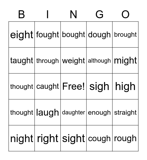 Gh Bingo Card