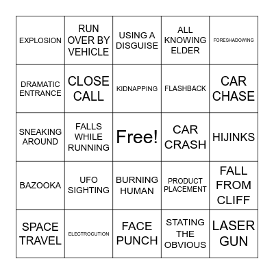 Virtual BingoFlix: Mac & Me (1988, PG) Bingo Card