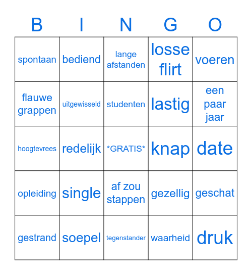 NIA H6 tekst 1 'Ze wilde wel, maar had het nu even heel druk' Bingo Card