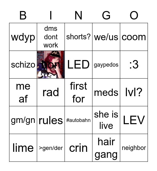 /ttg/ Bingo Card