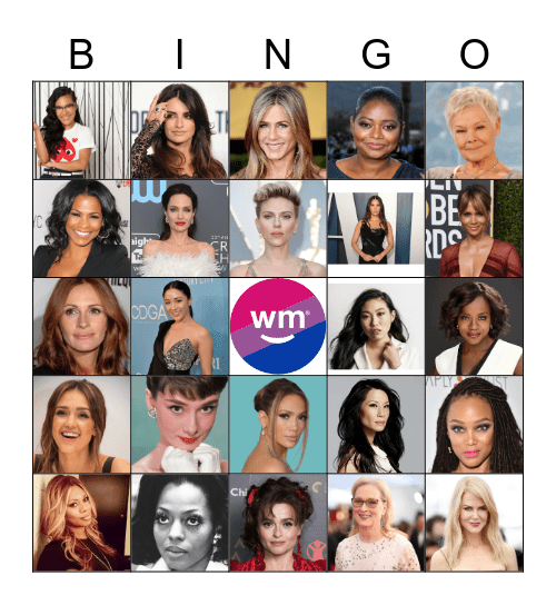 Women Actresses Bingo Card