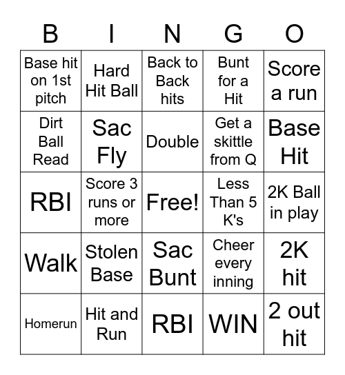 Velociraptor Bingo Card