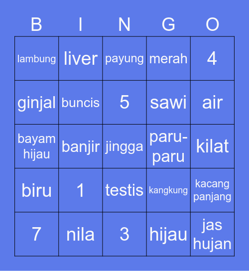 Abim's Bingo Card