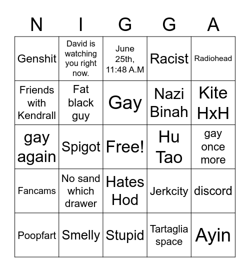 Mila Bingo Card