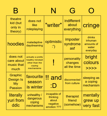 vans Bingo Card