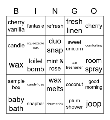 Deliquescents Bingo Card