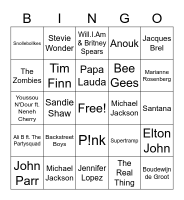 HvA - Swingo Bingo Card