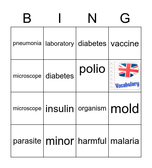 6 Unit 7 Bingo Card