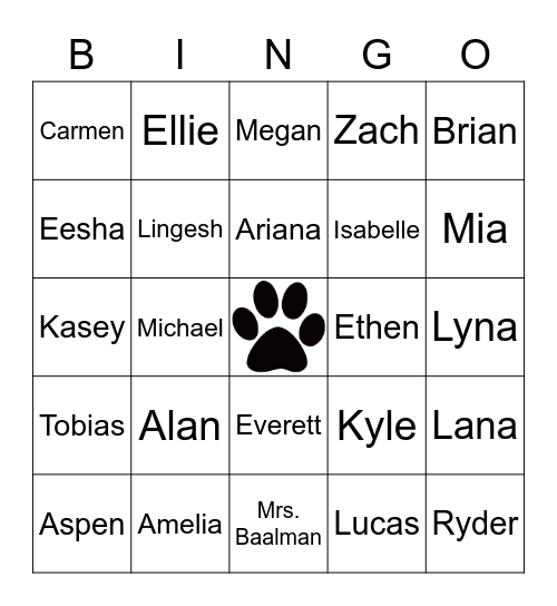 FIRST GRADE FUN Bingo Card