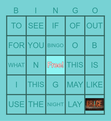 TESTING PAGE Bingo Card