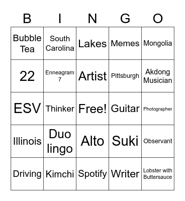 03062021 Bingo Card