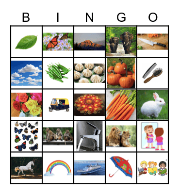 Bingo 1-2A Bingo Card