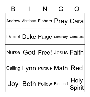 Ellcessor Bingo Card