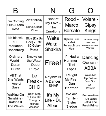 Volleybal Meiden Bingo Card