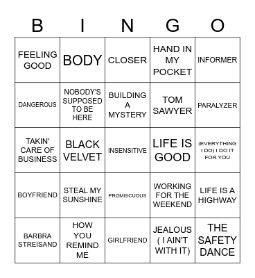 PURELY CANADIAN Bingo Card