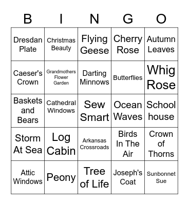 Let's Have A Cake Walk Bingo Card