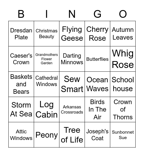 Let's Have A Cake Walk Bingo Card