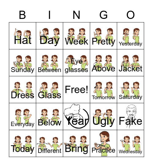 Unit 7 vocabulary Bingo Card