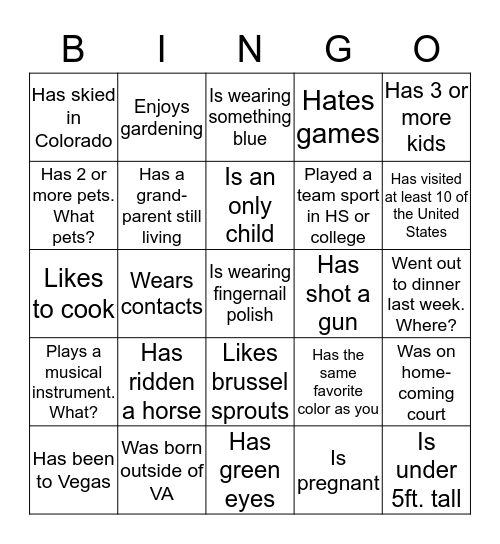 Women's Bible Study Bingo!! Bingo Card