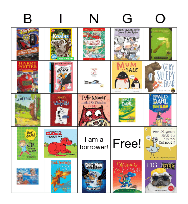 Can you spot the book? Bingo Card