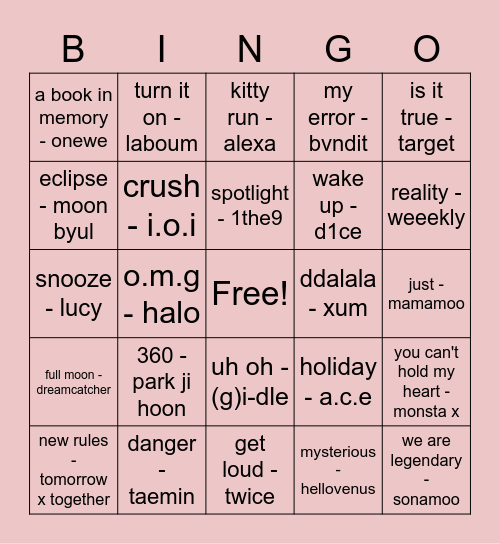 2 Bingo Card
