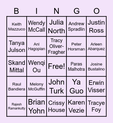 GTM People Bingo Card