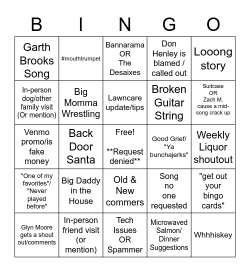 MNQS Bingo Card