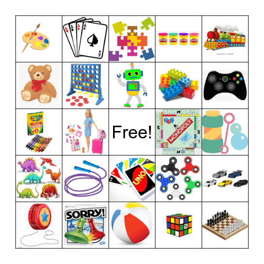 Toys Bingo! Bingo Card