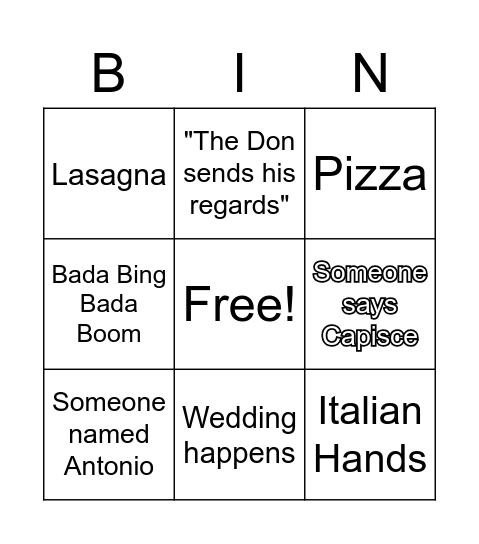 91 Days Bingo Card