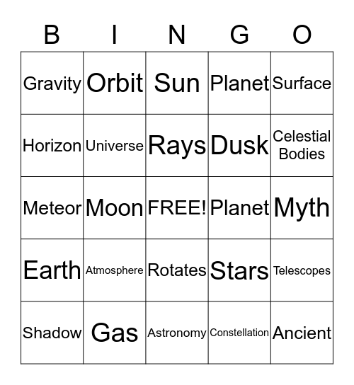 Bingo Card