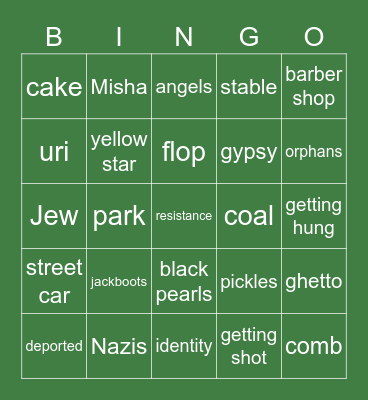 yo Bingo Card